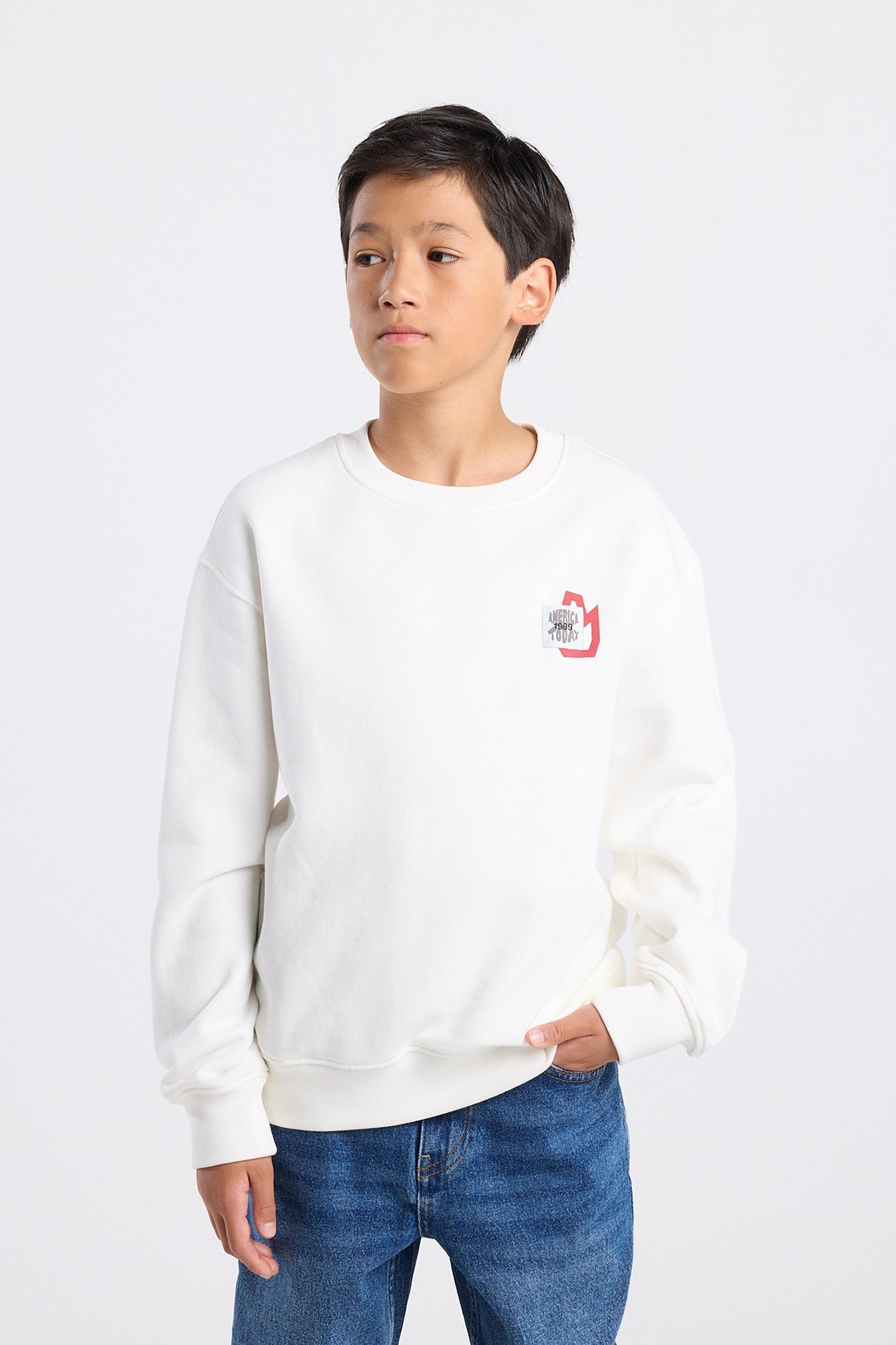 SILVER CREW JR OFF WHITE 1