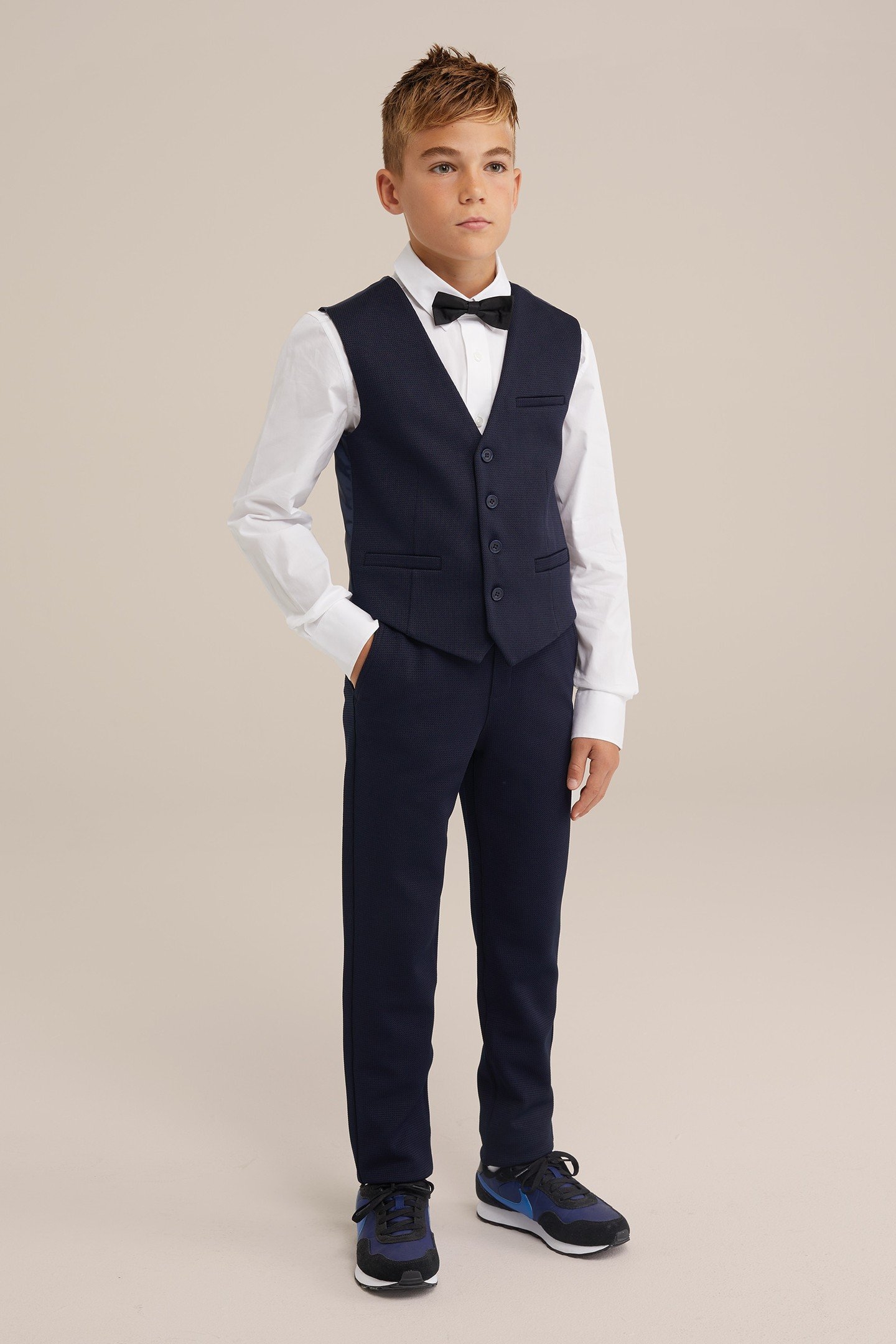 BOYS WAISTCOAT DARK BLUE 2