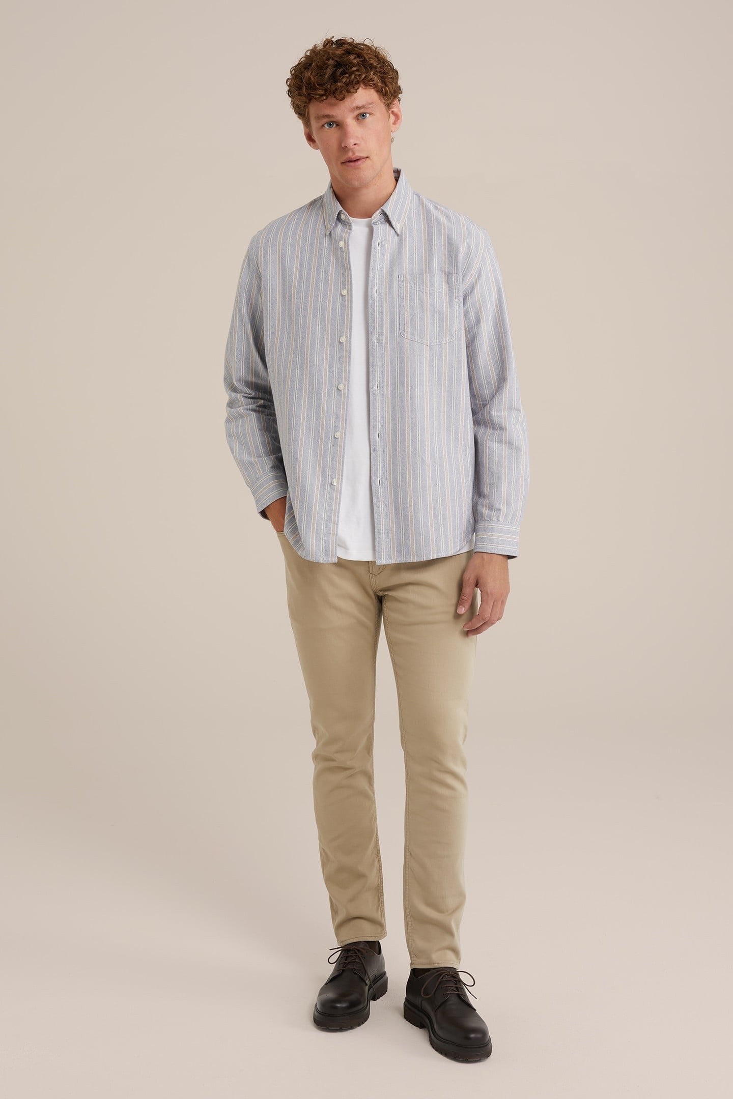 5-POCKET MID WAIST BEIGE 2