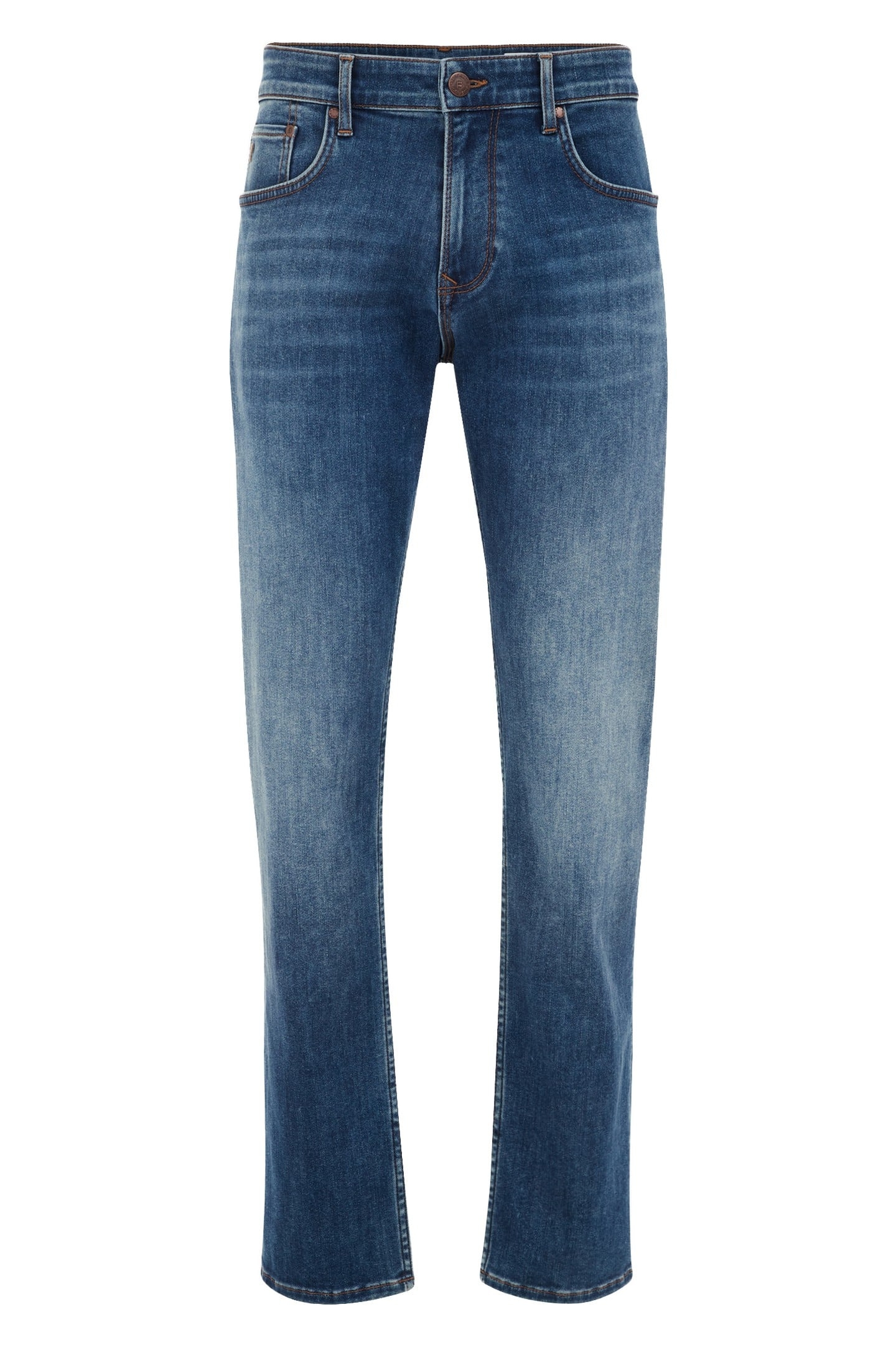 5-POCKET MID WAIST DARK BLUE 4