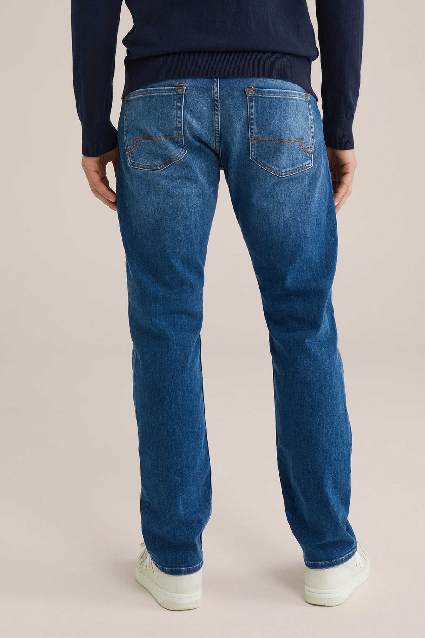 5-POCKET MID WAIST DARK BLUE 3