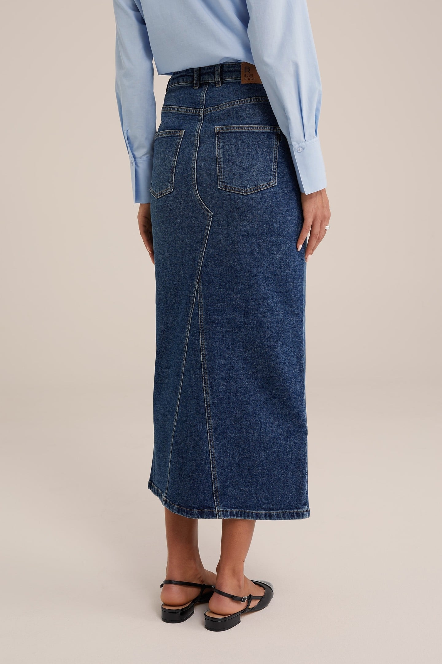 SKIRT MAXI LENGTH DARK BLUE 2