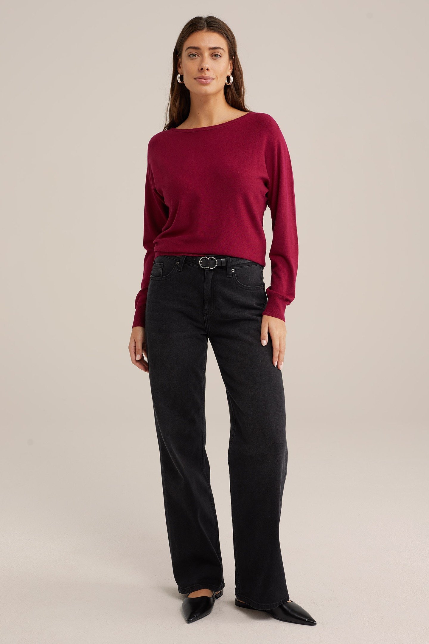 KNITTED PULLOVER RED 4