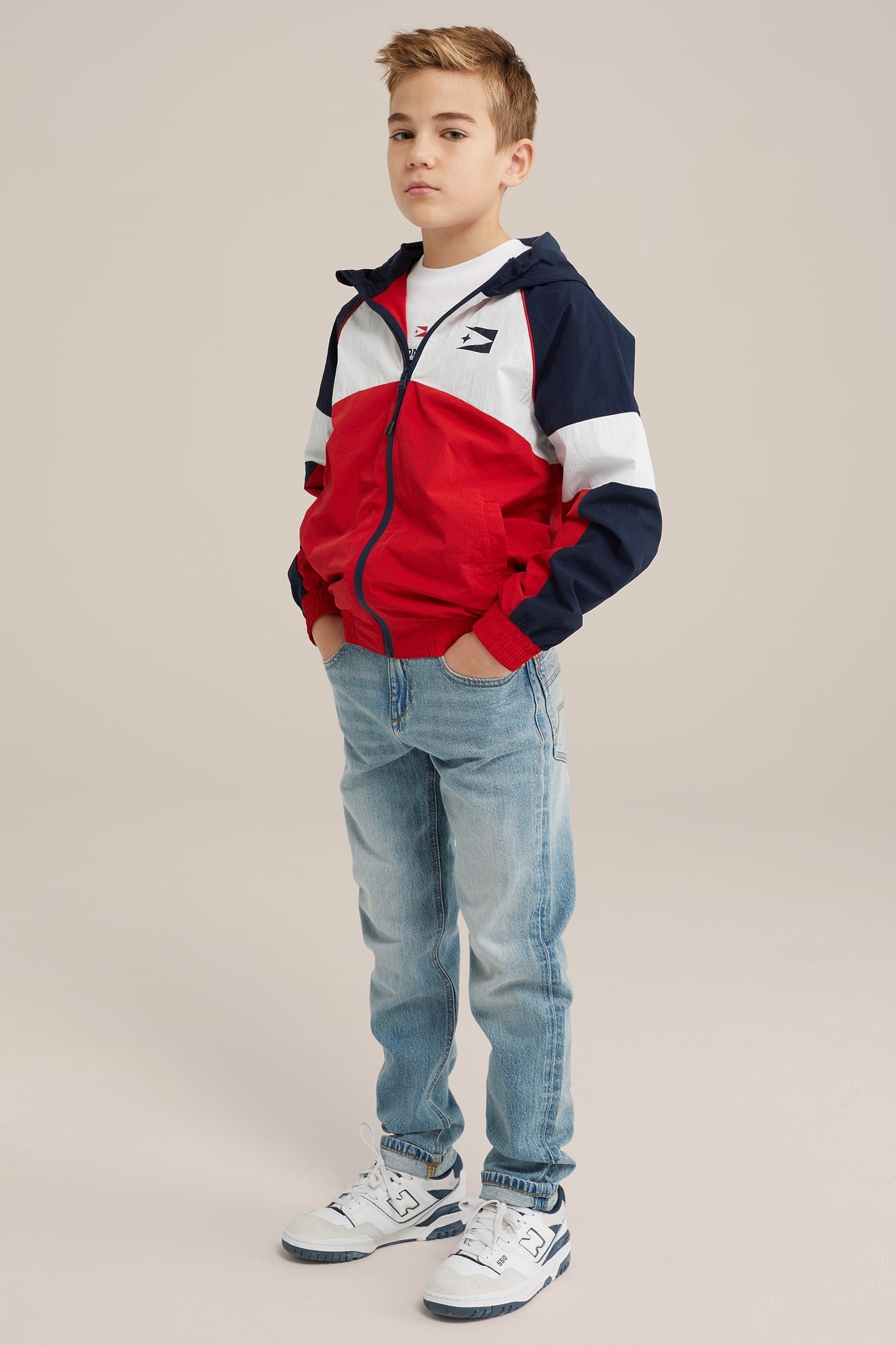 BOYS JACKET NORMAL LENGTH FIRE RED 2