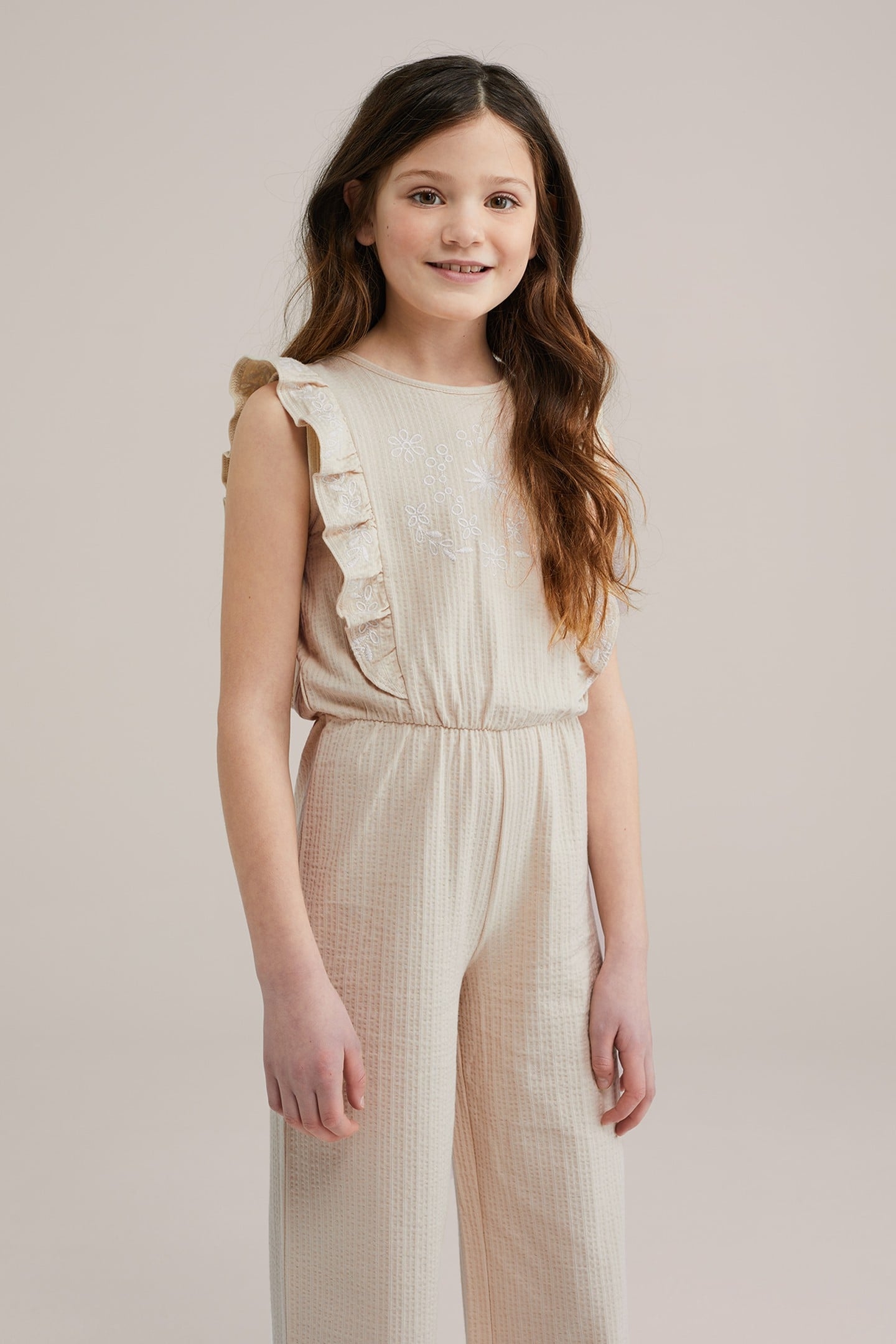 GIRLS JUMPSUIT BEIGE 1