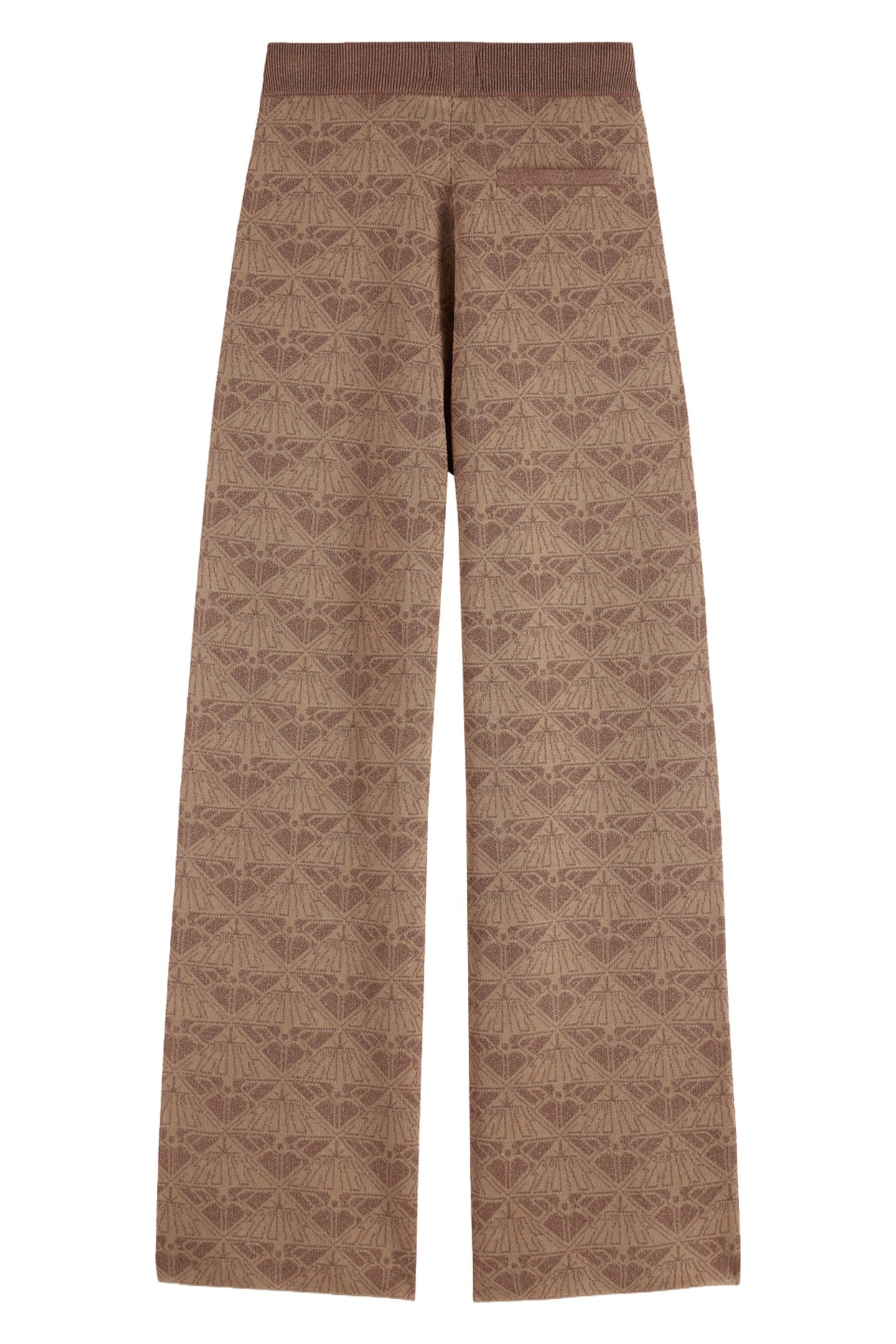 MONOGRAM JACQUARD KNITTED TROUSERS DESERT SAND 4