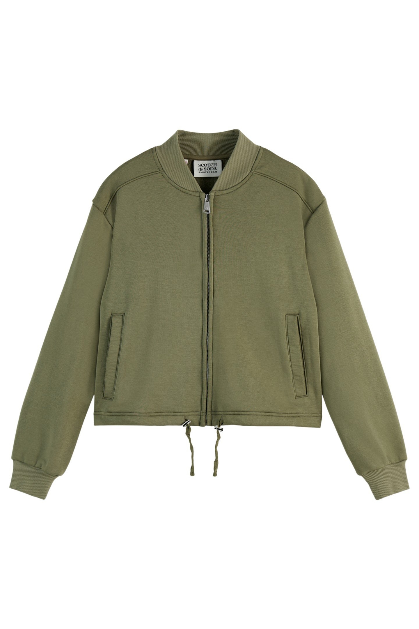 TENCEL JERSEY BOMBER WASHED MILITARY 2