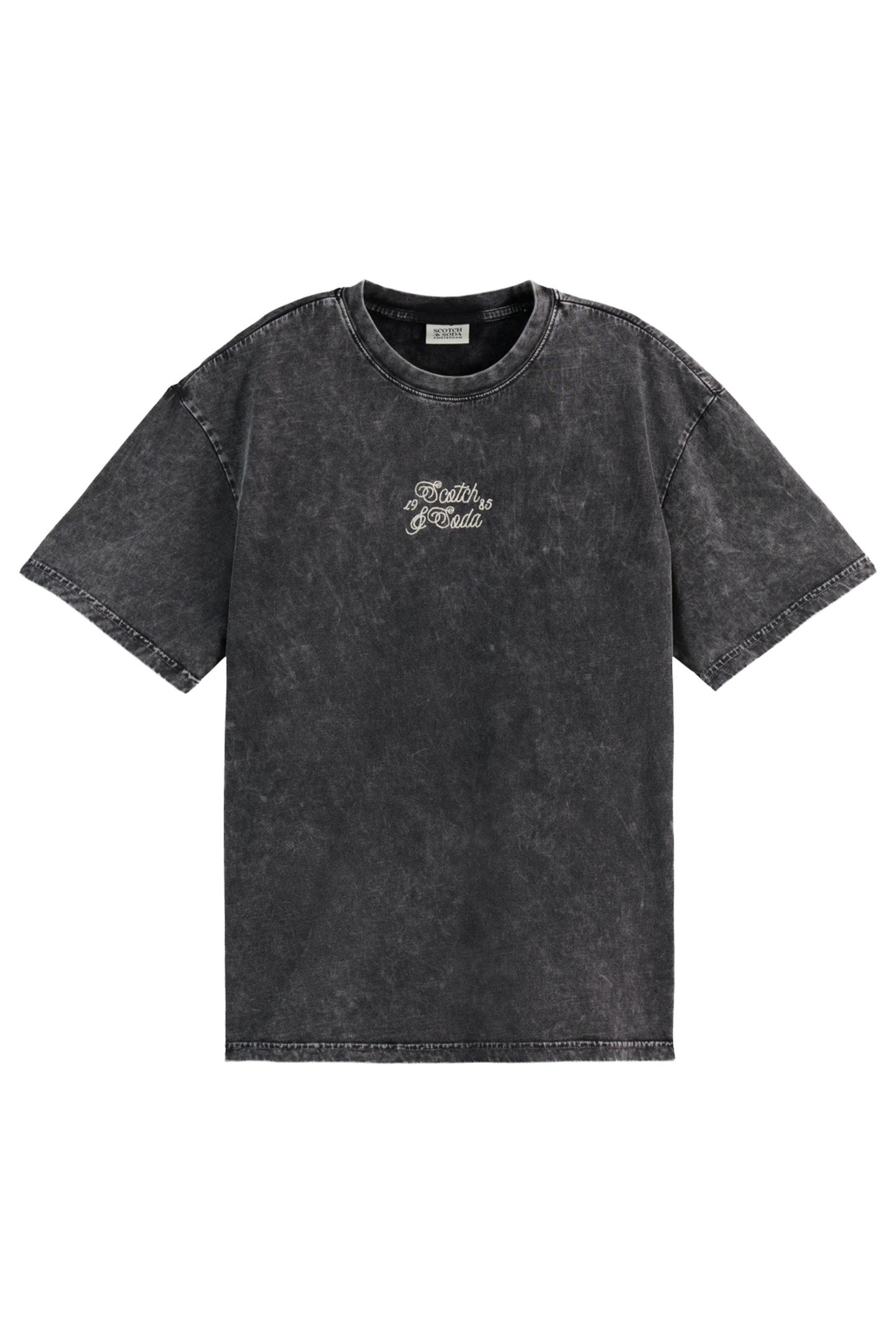 WASHED LOGO T-SHIRT BLACK 1