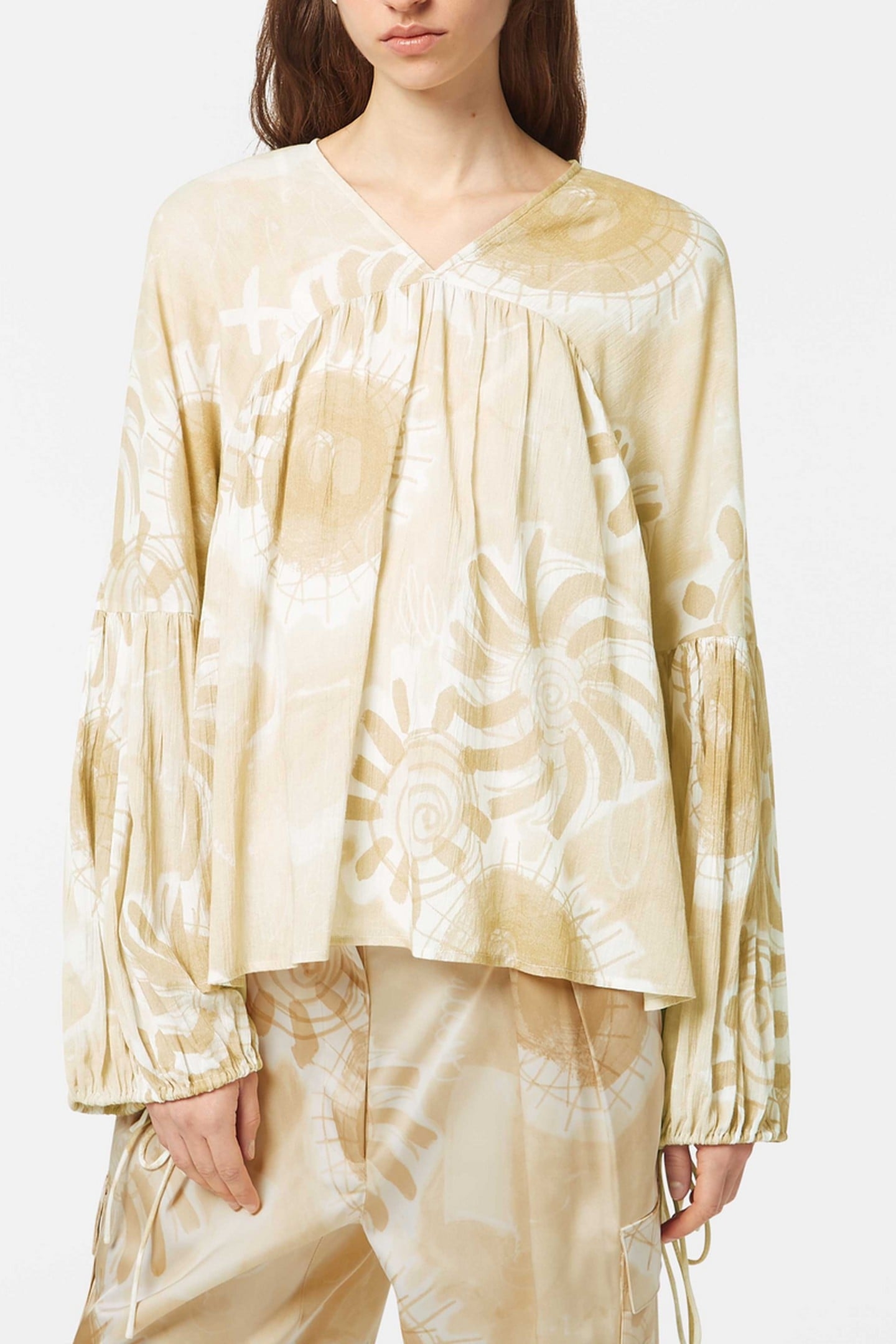 PRINTED CRINKLE TOP HOUSE OF MIRRORS PINK 2