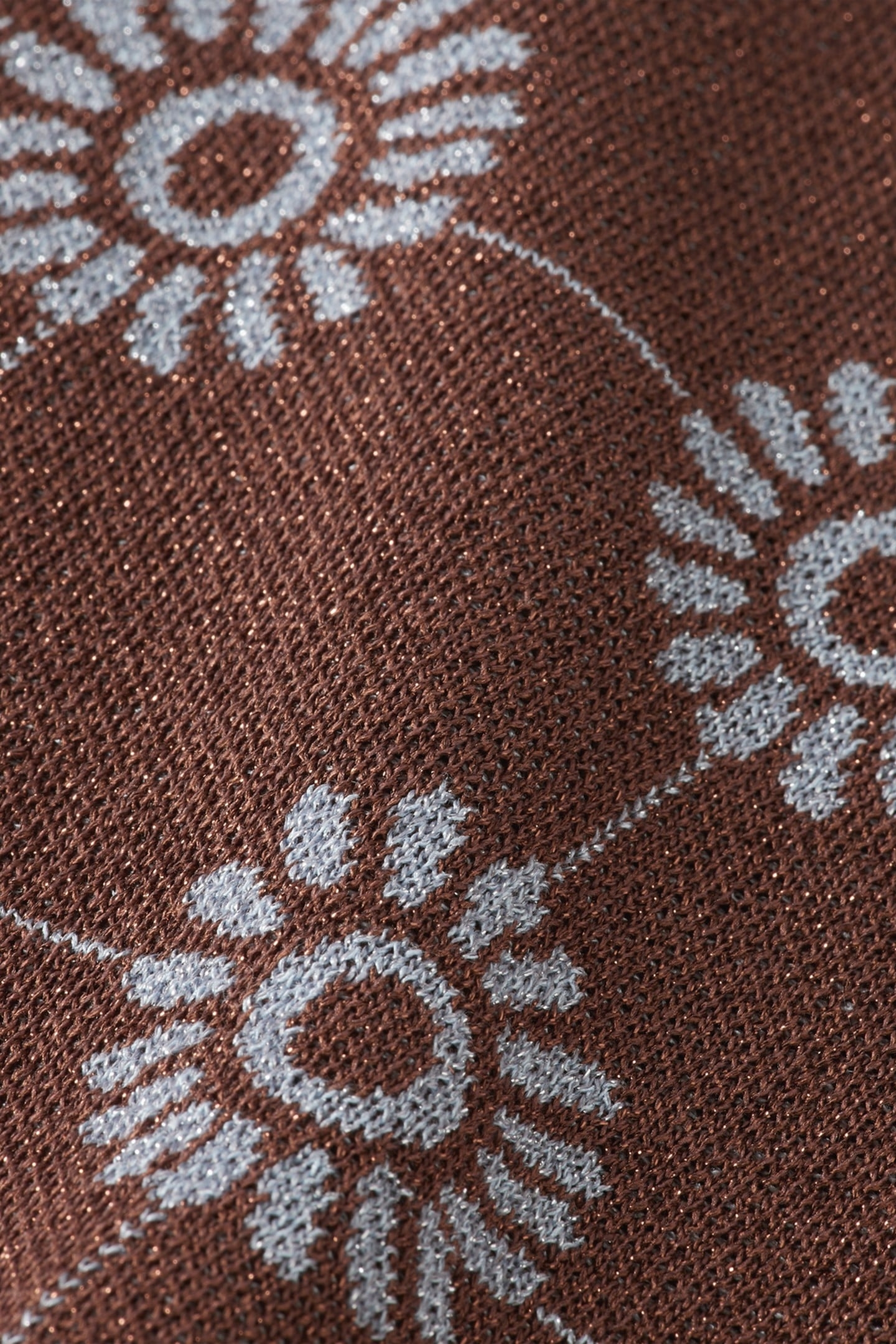 JACQUARD COLLARED KNITTED SHIRT COLD BREW 6