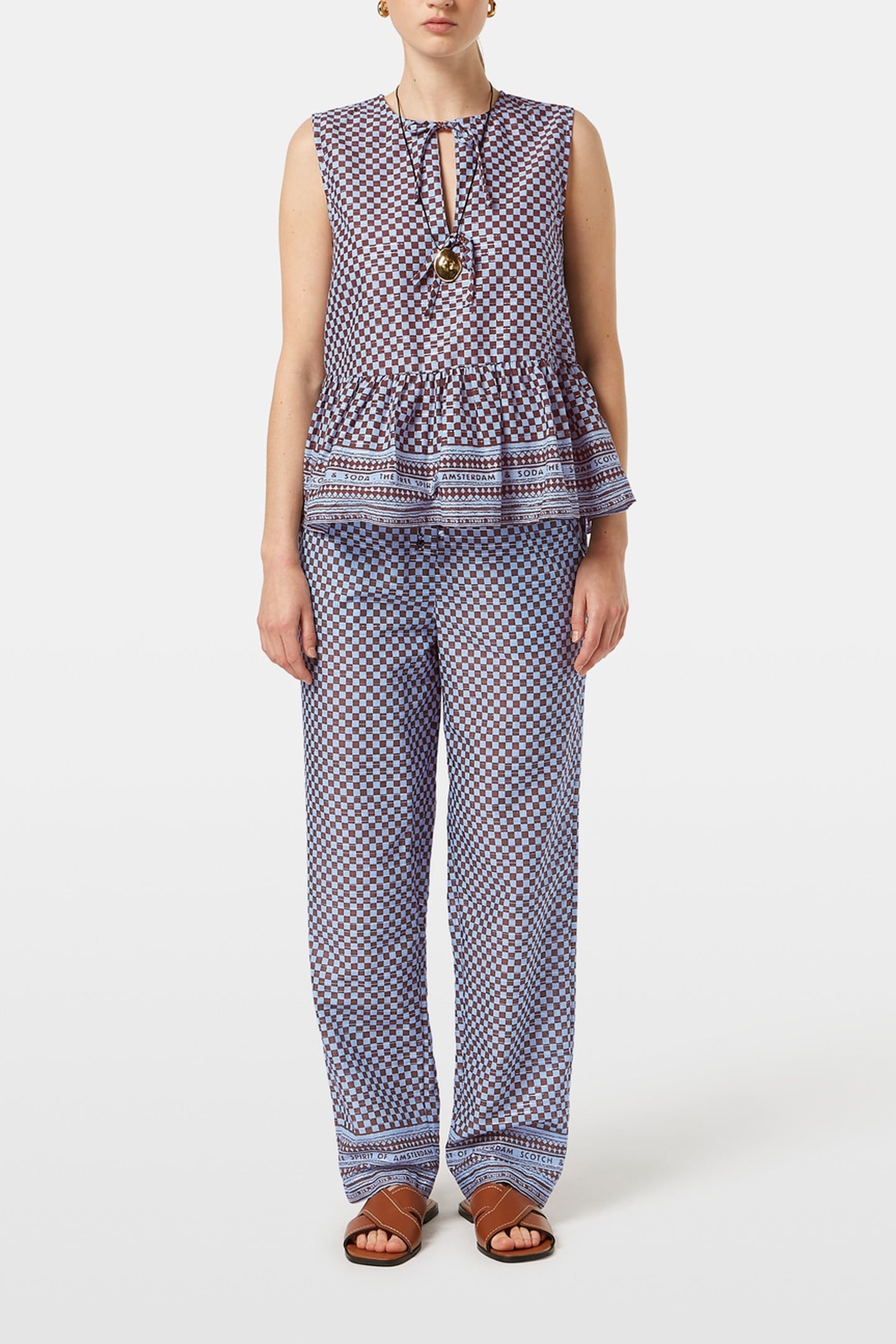 BOW DETAILS TOP BLOCK PRINT 1