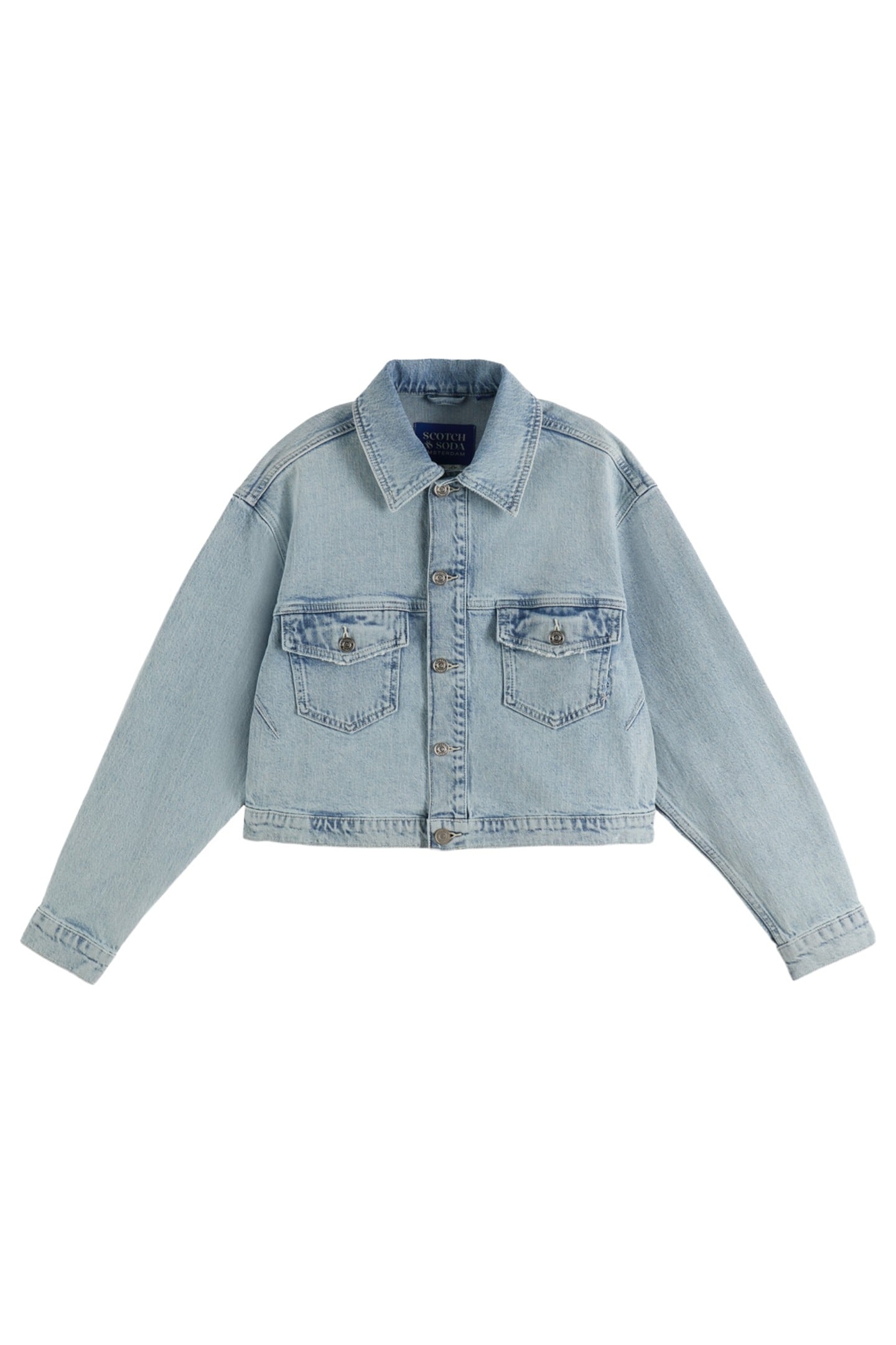 CROPPED DENIM TRUCKER JACKET BLUE STORY STORY BLUE 4