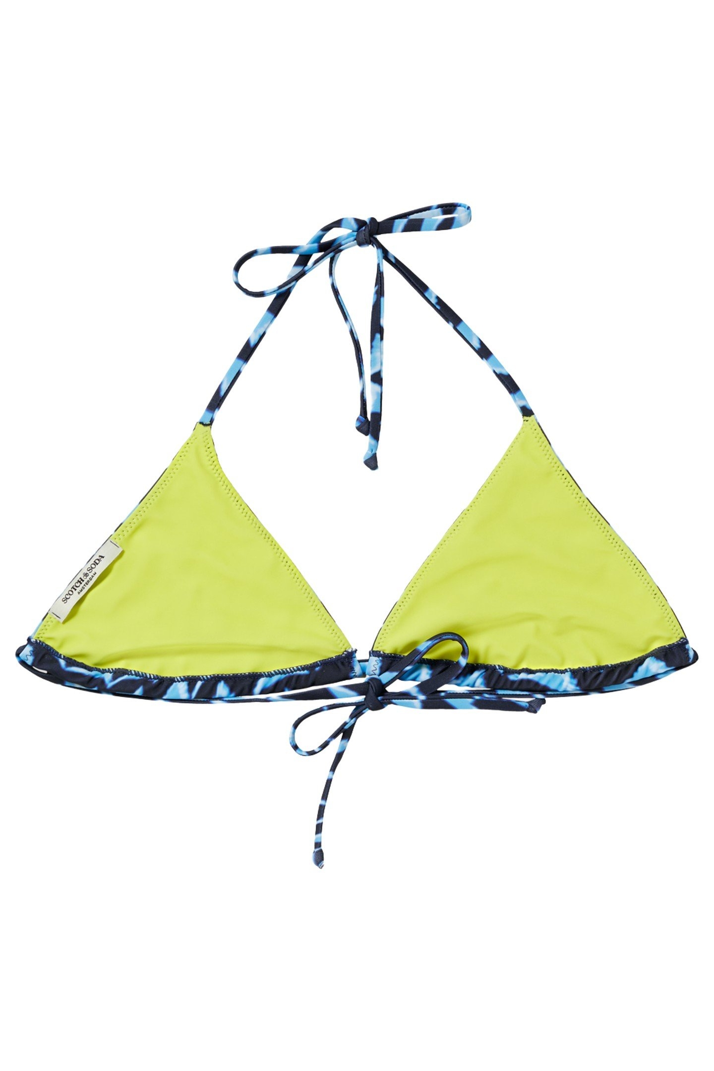 REVERSIBLE PRINTED BIKINI TOP HOUSE OF MIRRORS PINK 5