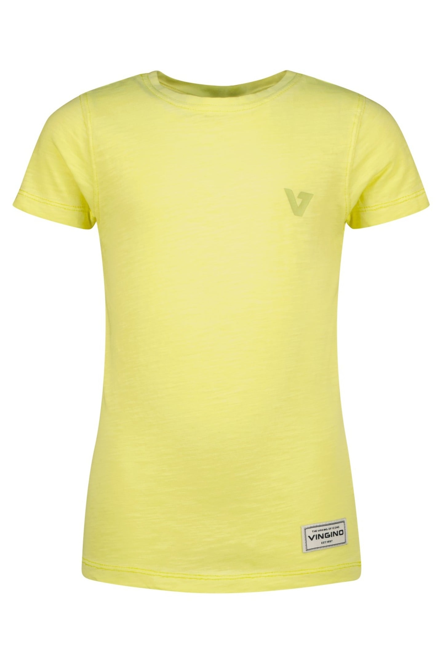 BOYS HELANGE T-SHIRT PALE LIME YELLOW 1