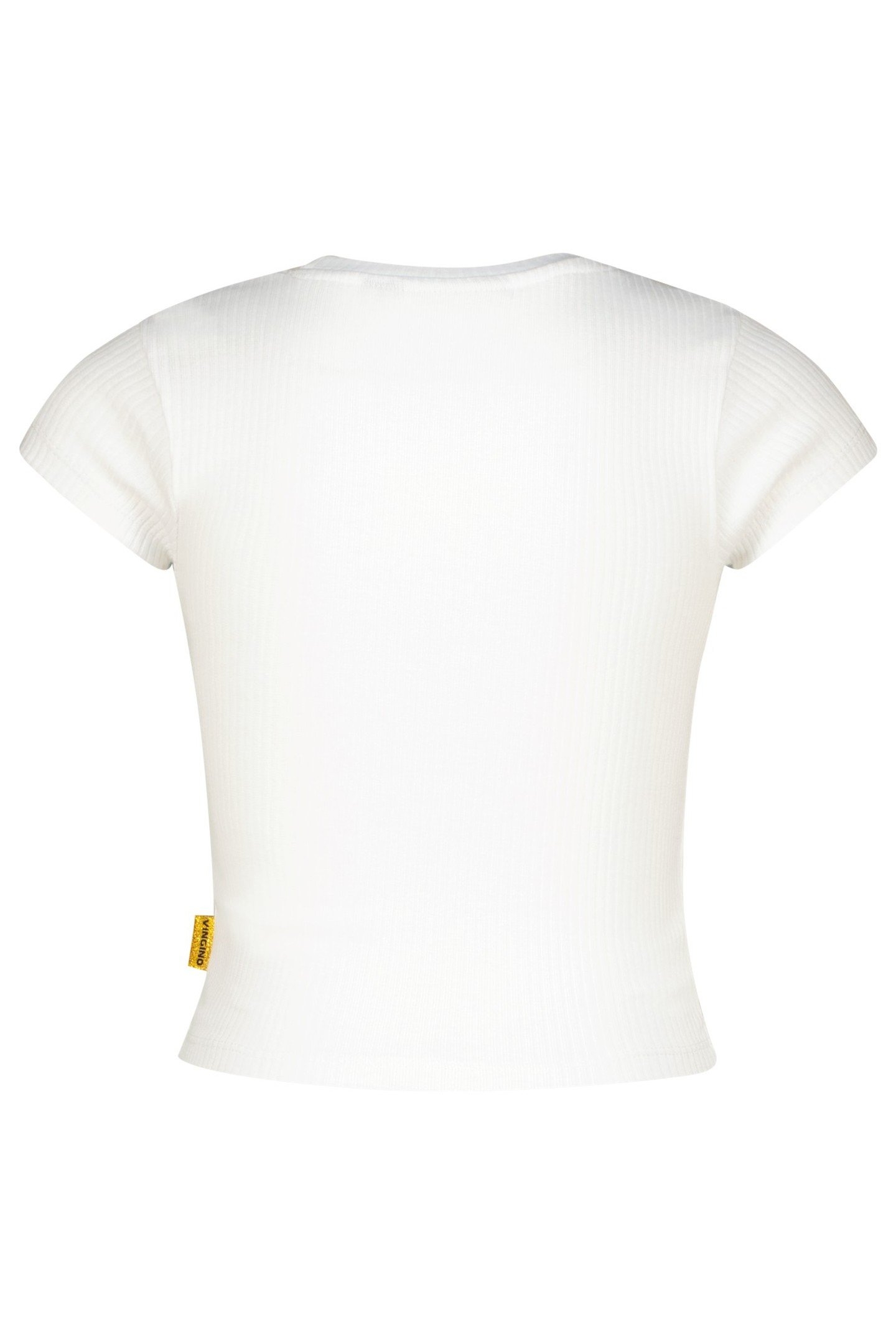 GIRLS BASIC-CROP RIB TEE T-SHIRT REAL WHITE 2