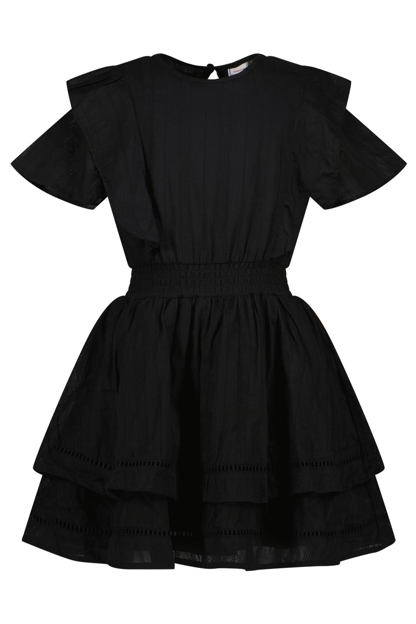 GIRLS POUA MIDI DRESS DEEP BLACK 1
