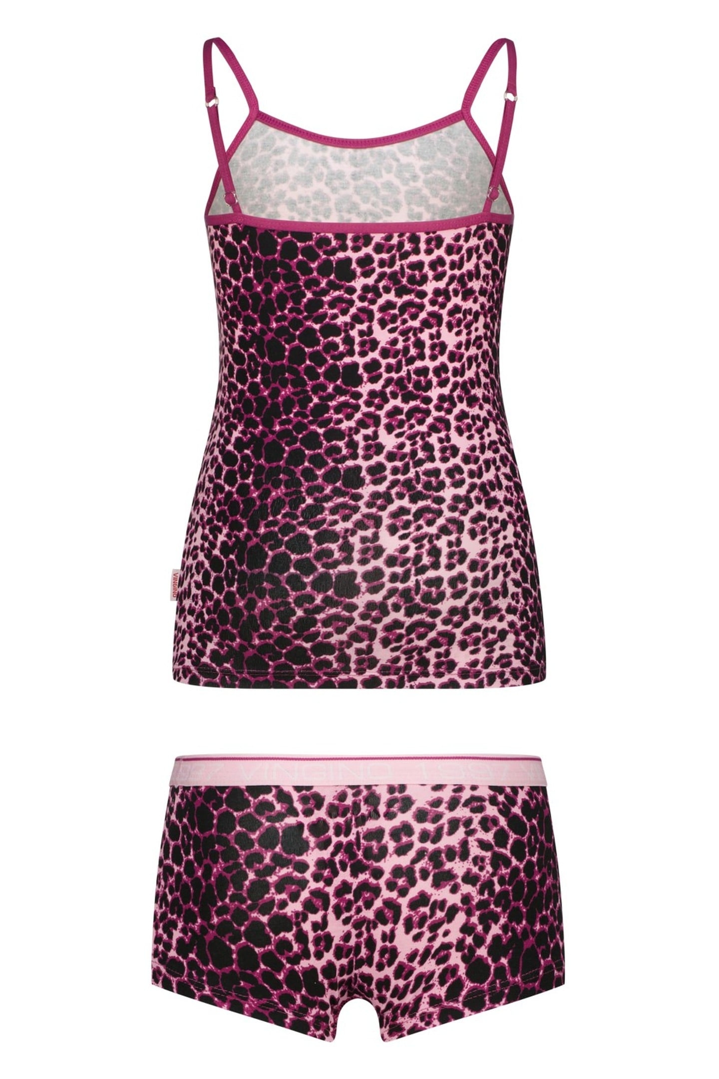 GIRLS G-SO26-1 ANIMAL SINGLET SET UNDERWEAR SET ASTER PINK 2