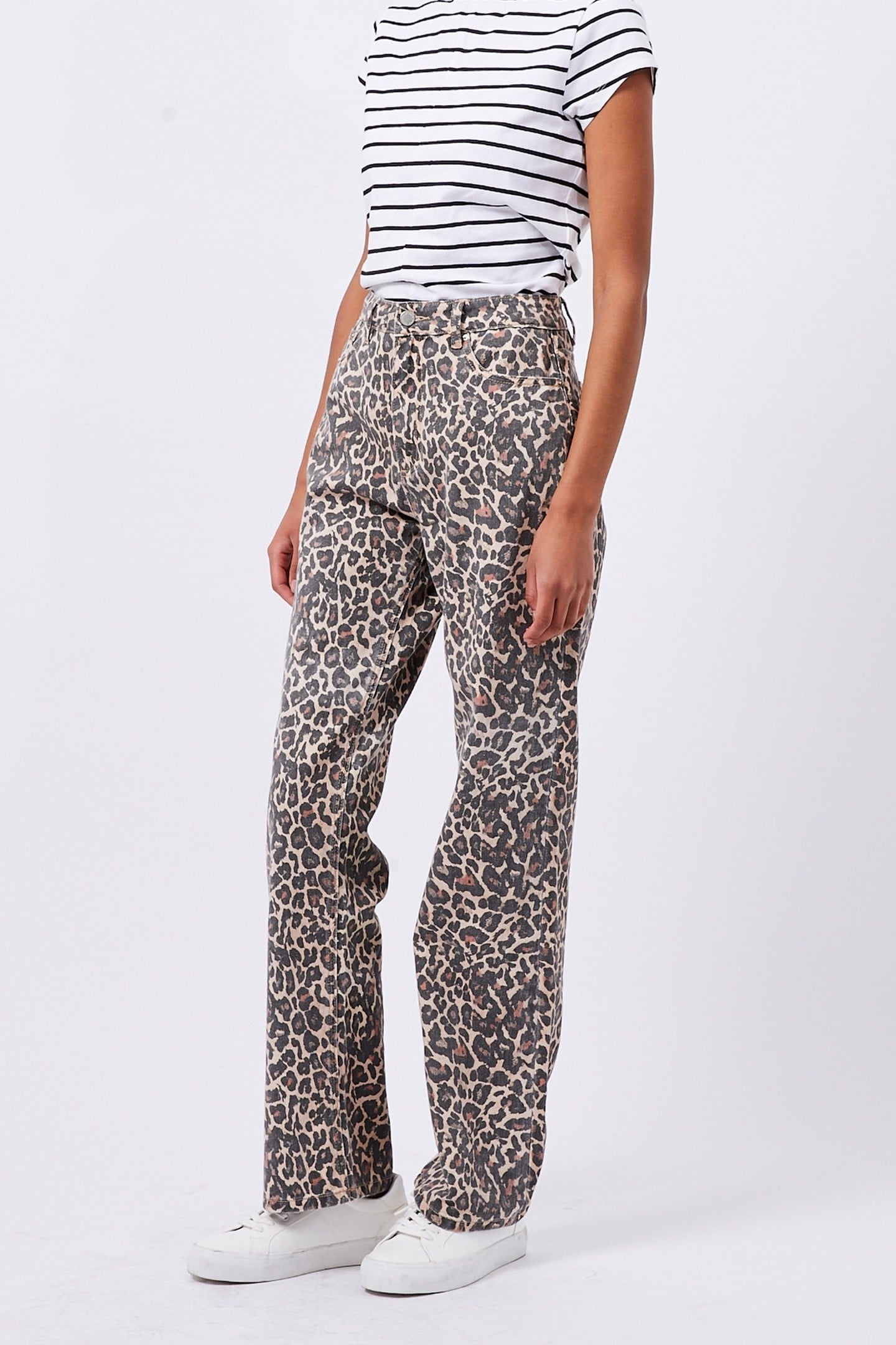 RALLIE STRIPE FITTED TEE WHITE/BLACK 1