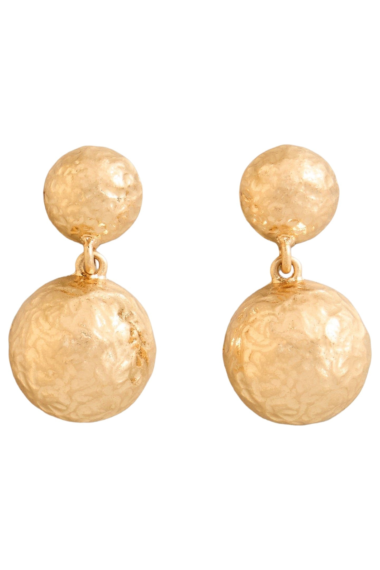 ABELIA EARRING GOLD TONE METALLIC 1