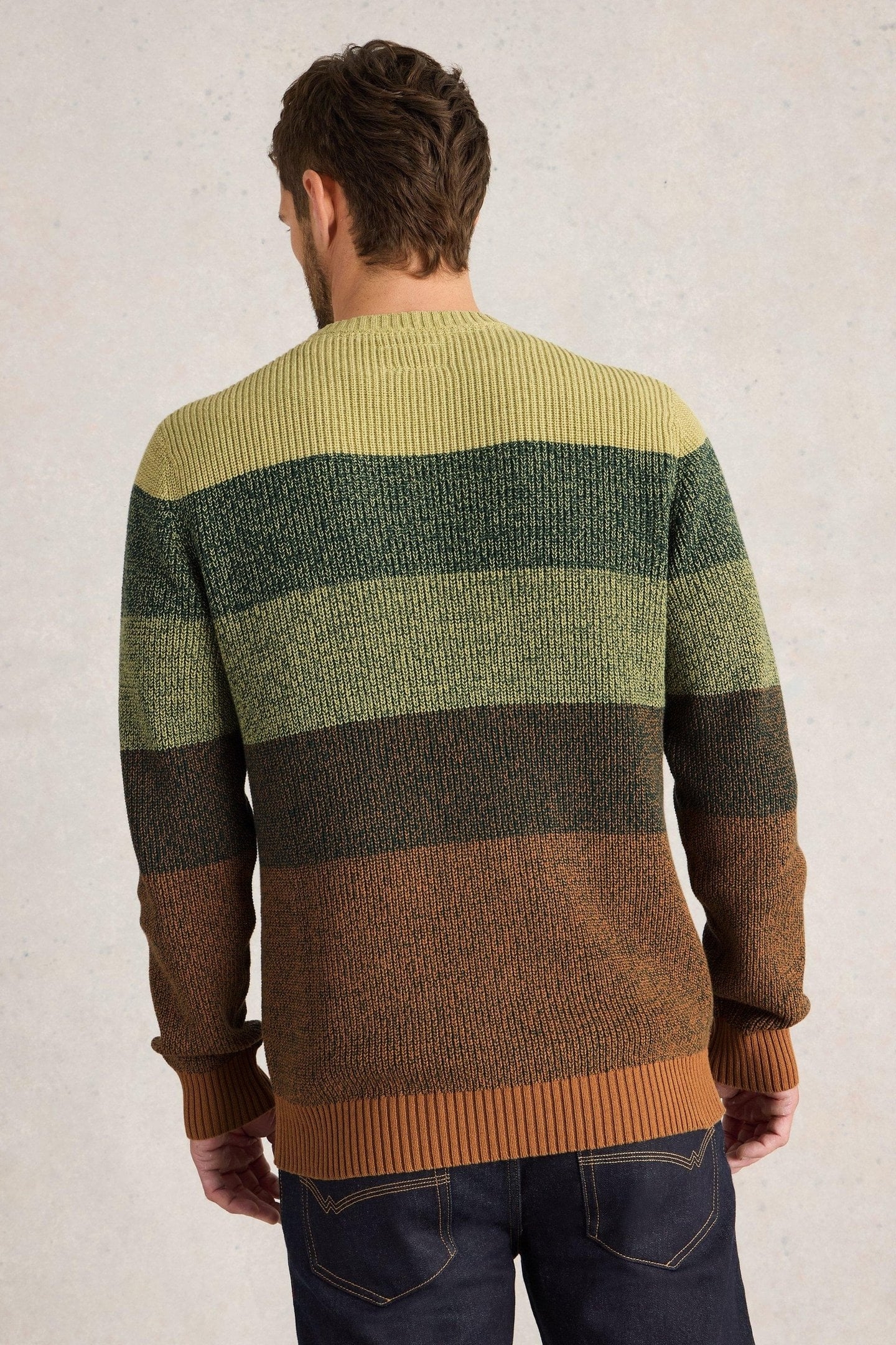 TWISTED COLOURBLOCK CREW GREEN MULTI 2
