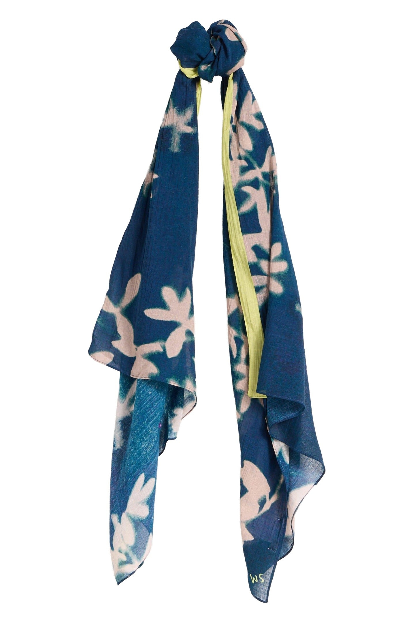CHERRY BLOSSOM SCARF BLUE MULTI 2