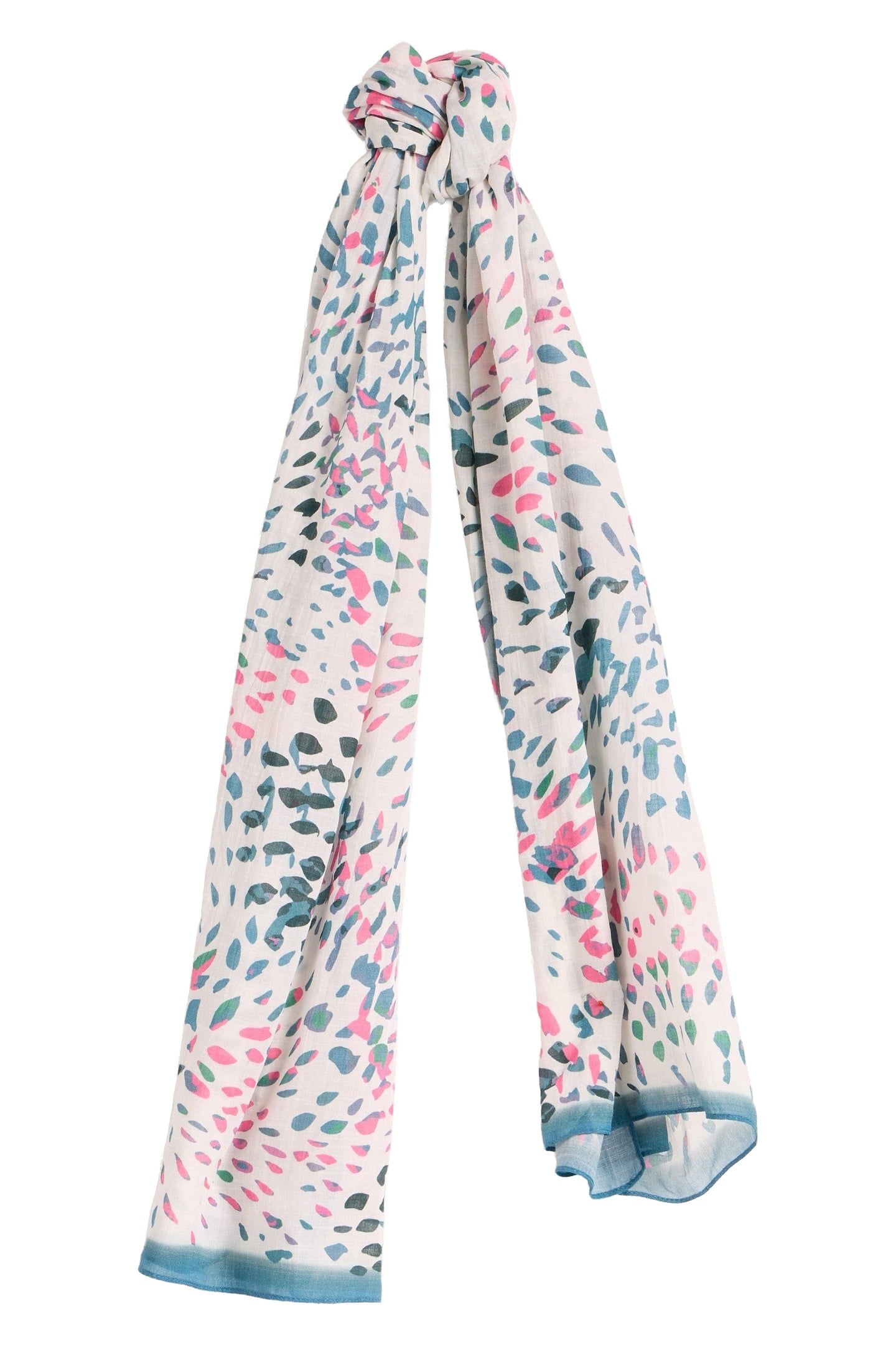 FIREWORK PRINT SCARF IVORY MULTI 2
