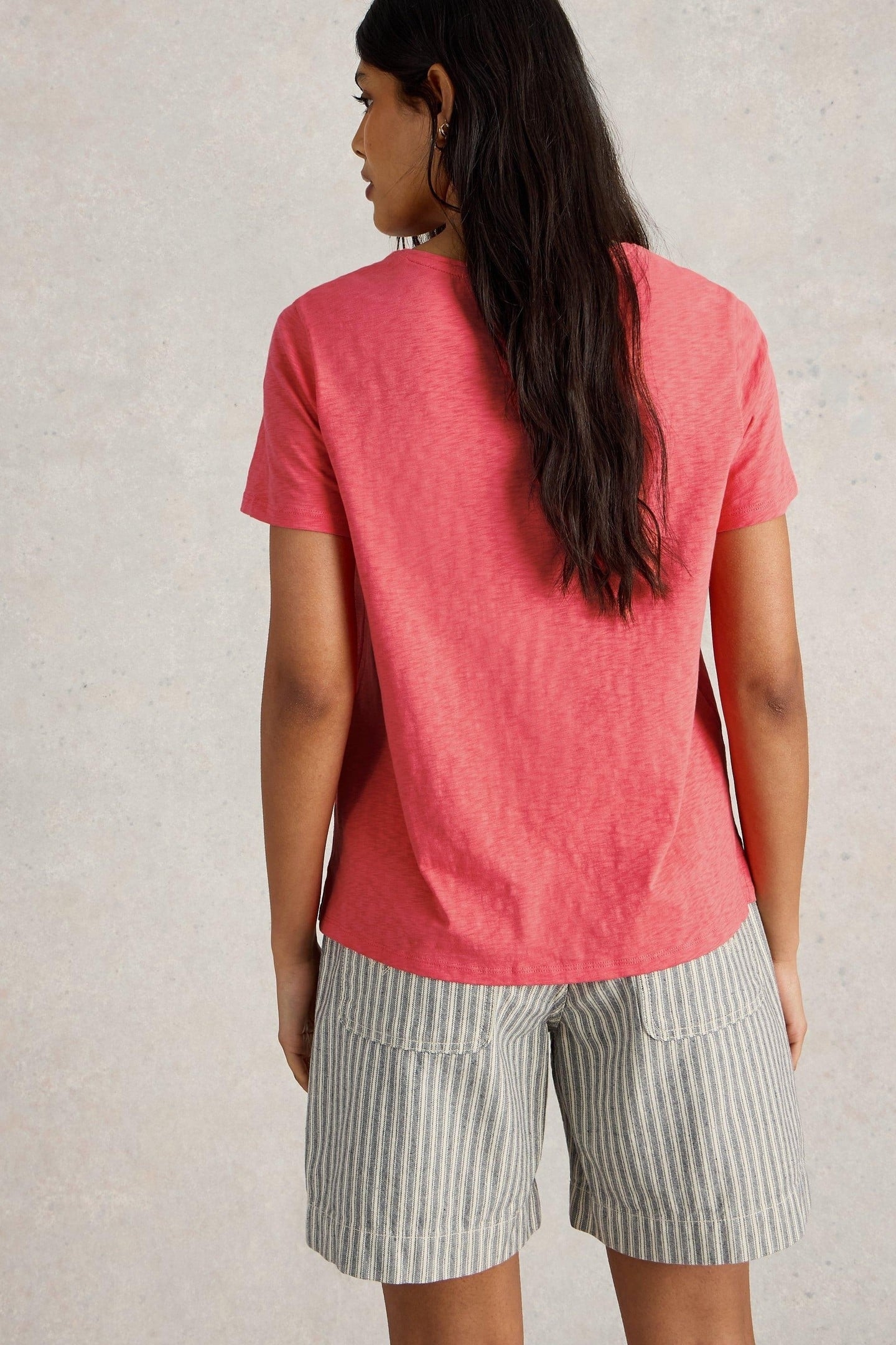 ABBIE TEE MID CORAL 3