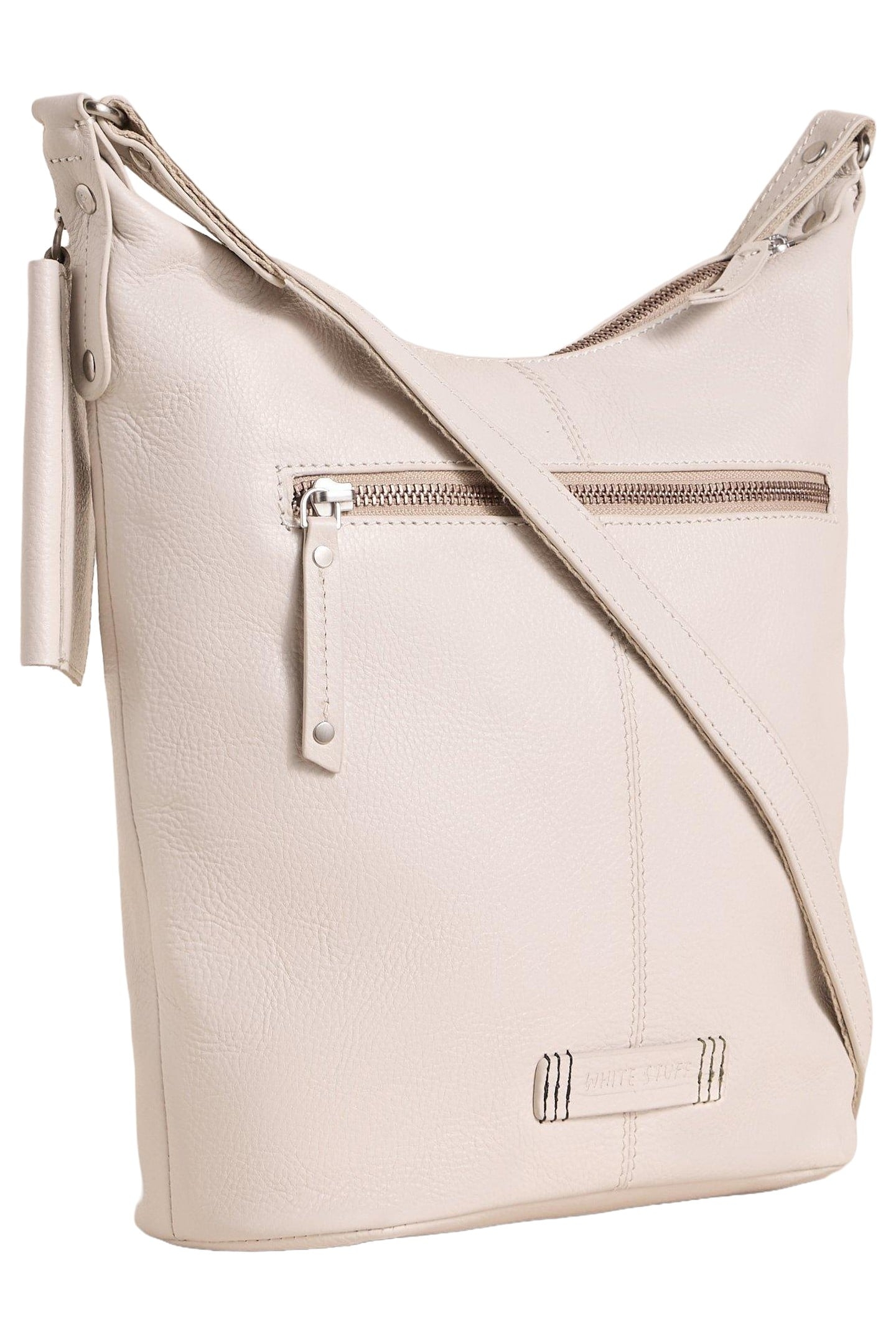 FERN LEATHER CROSSBODY PALE IVORY 1