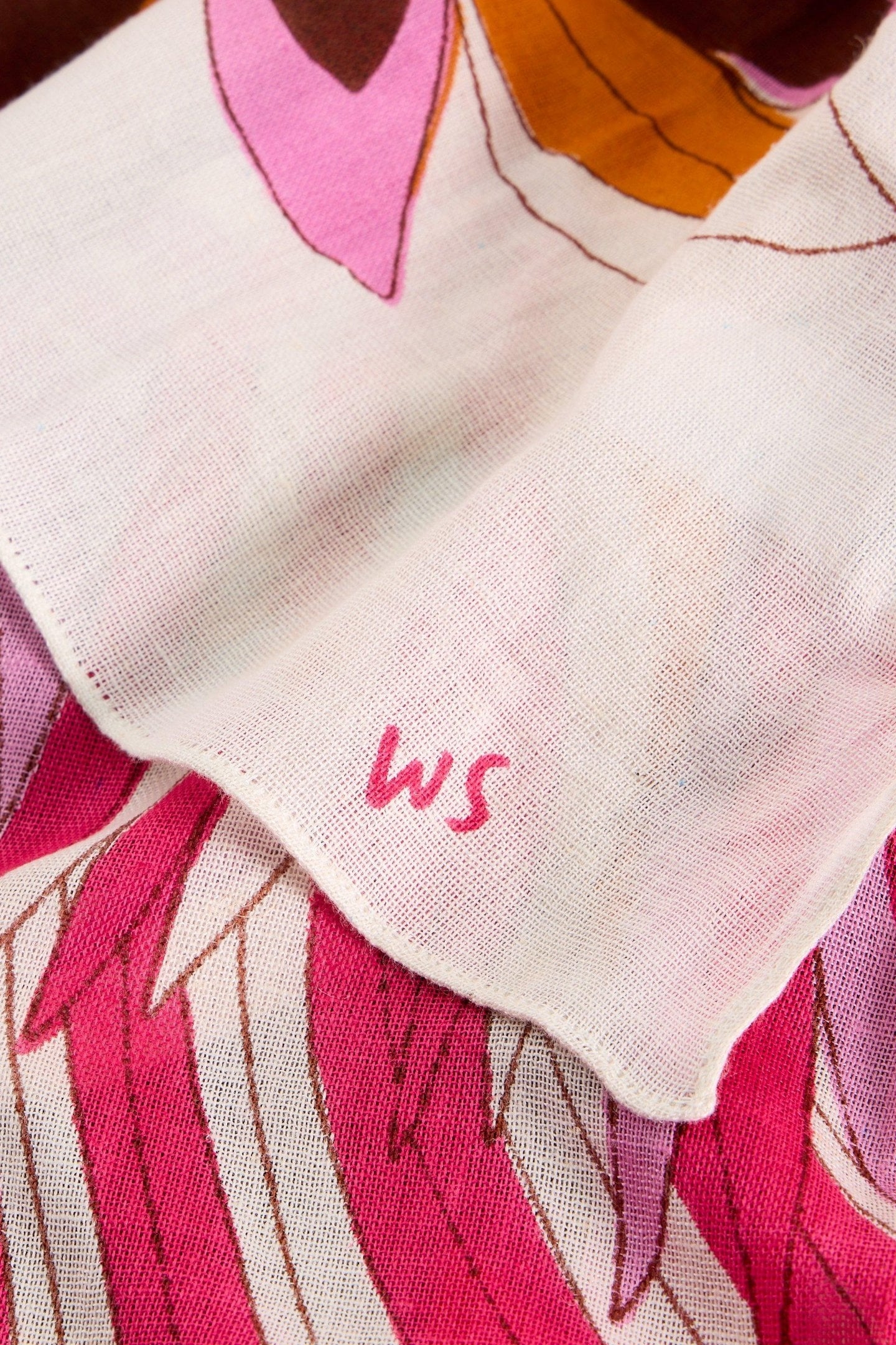 SUNDANCE BIRD PRINTED SCARF IVORY MULTI 3