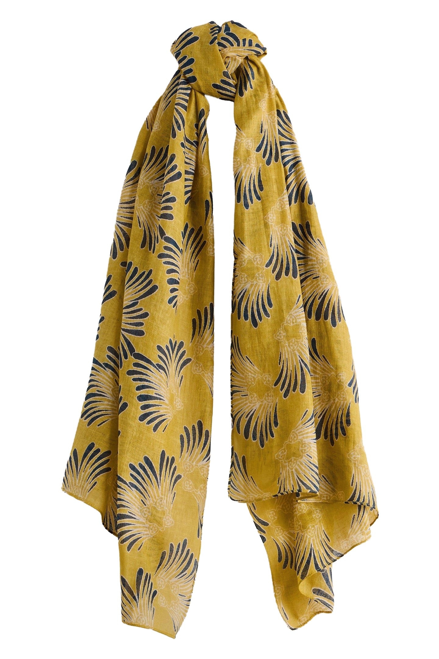 SUNDANCE FLORAL PRINTED SCARF YELLOW MULTI 2
