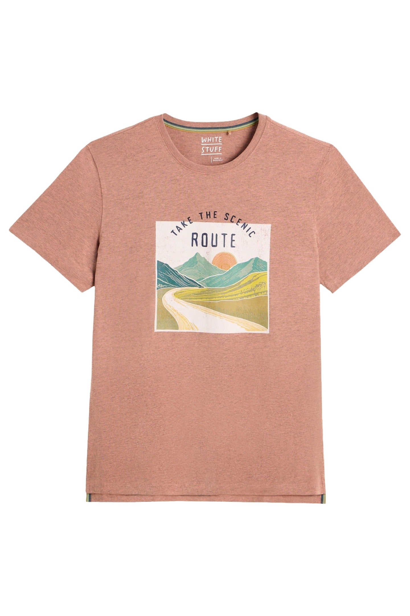 ABERSOCH GRAPHIC SCENE BIKE PINK PRINT 4