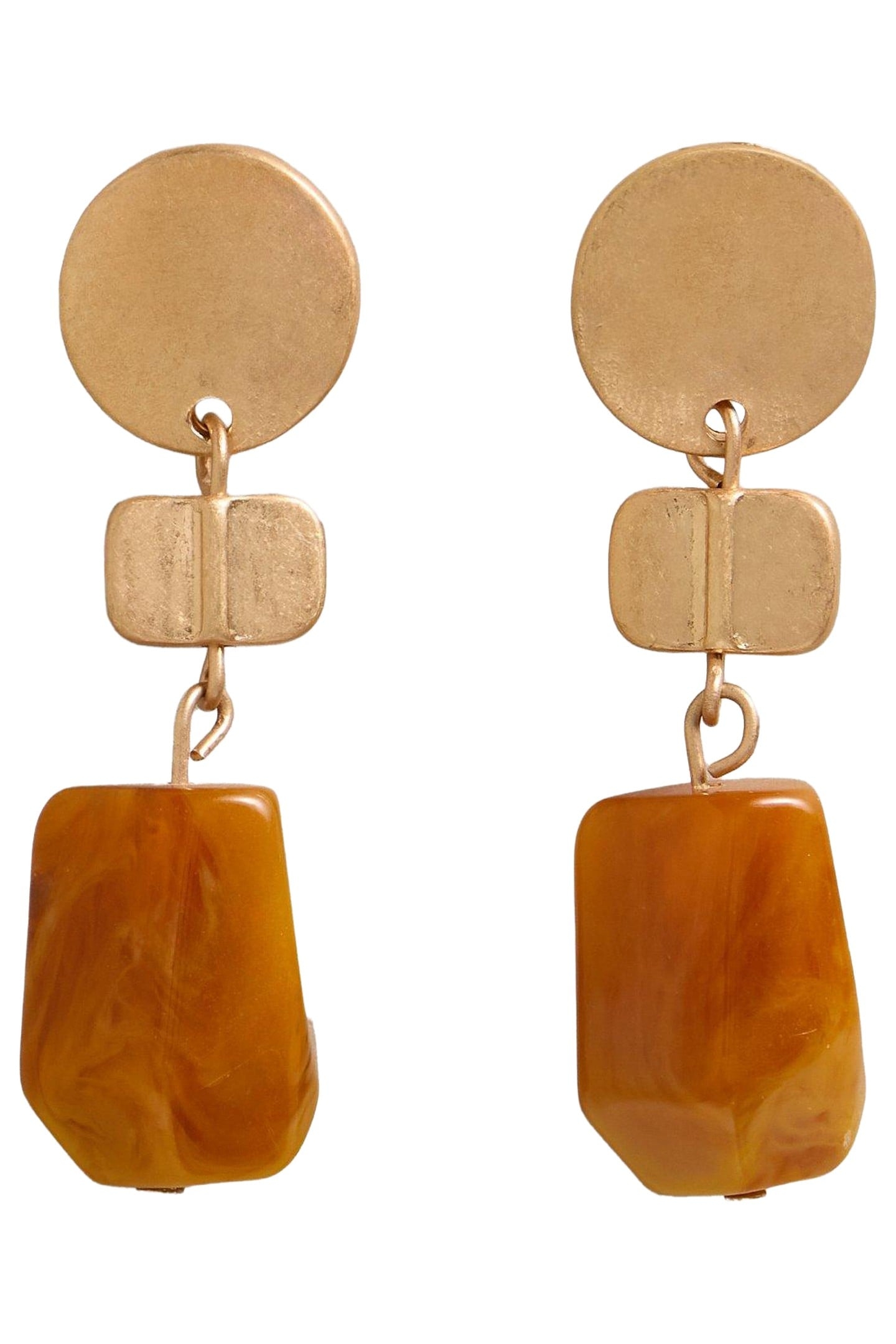 ROSE STONE DROP EARRING BROWN MULTI 2