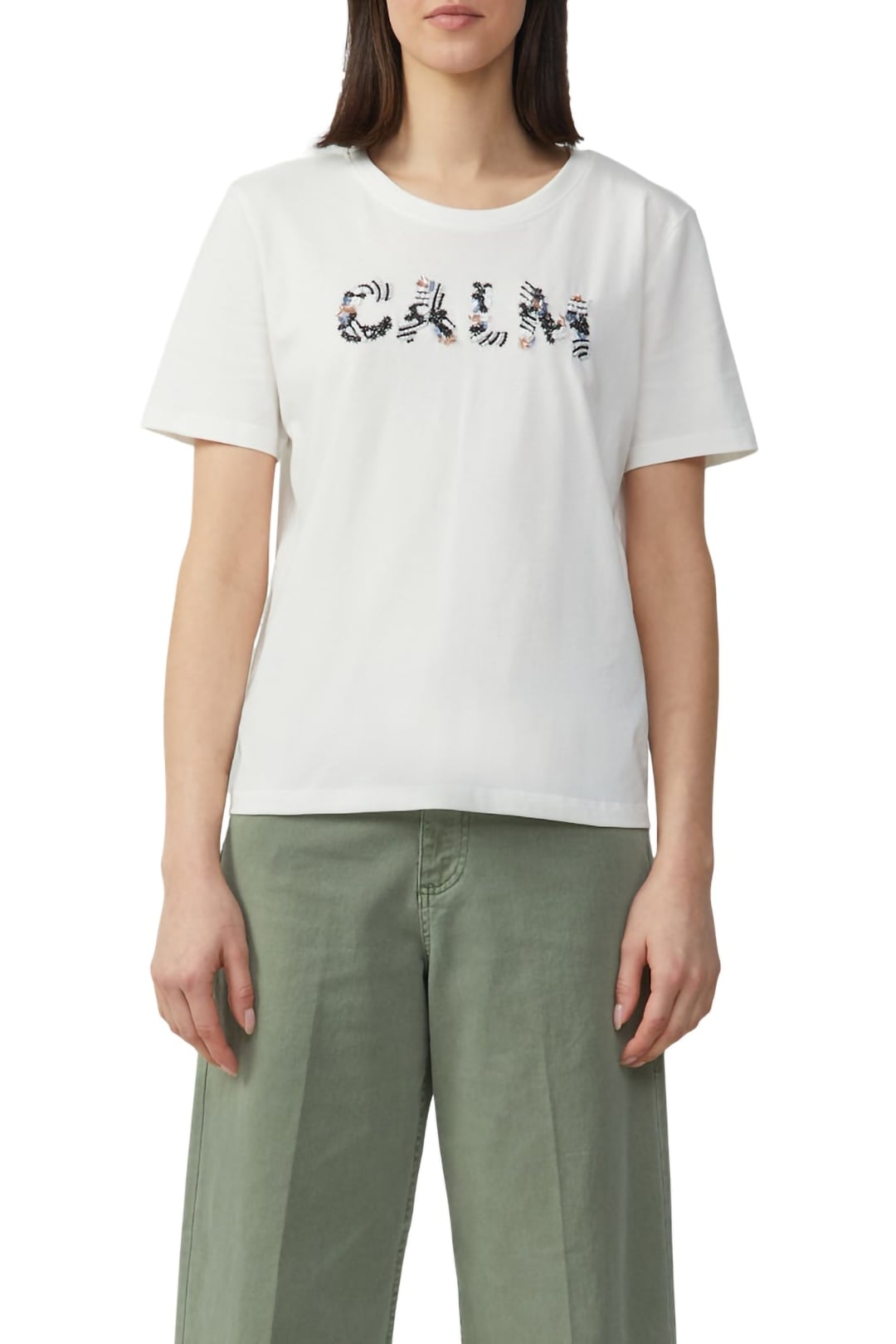 S.OLIVER T-SHIRTS OFFWHITE 1