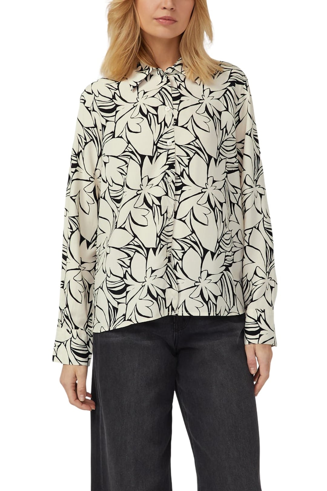 S.OLIVER BLOUSES BLACK 1