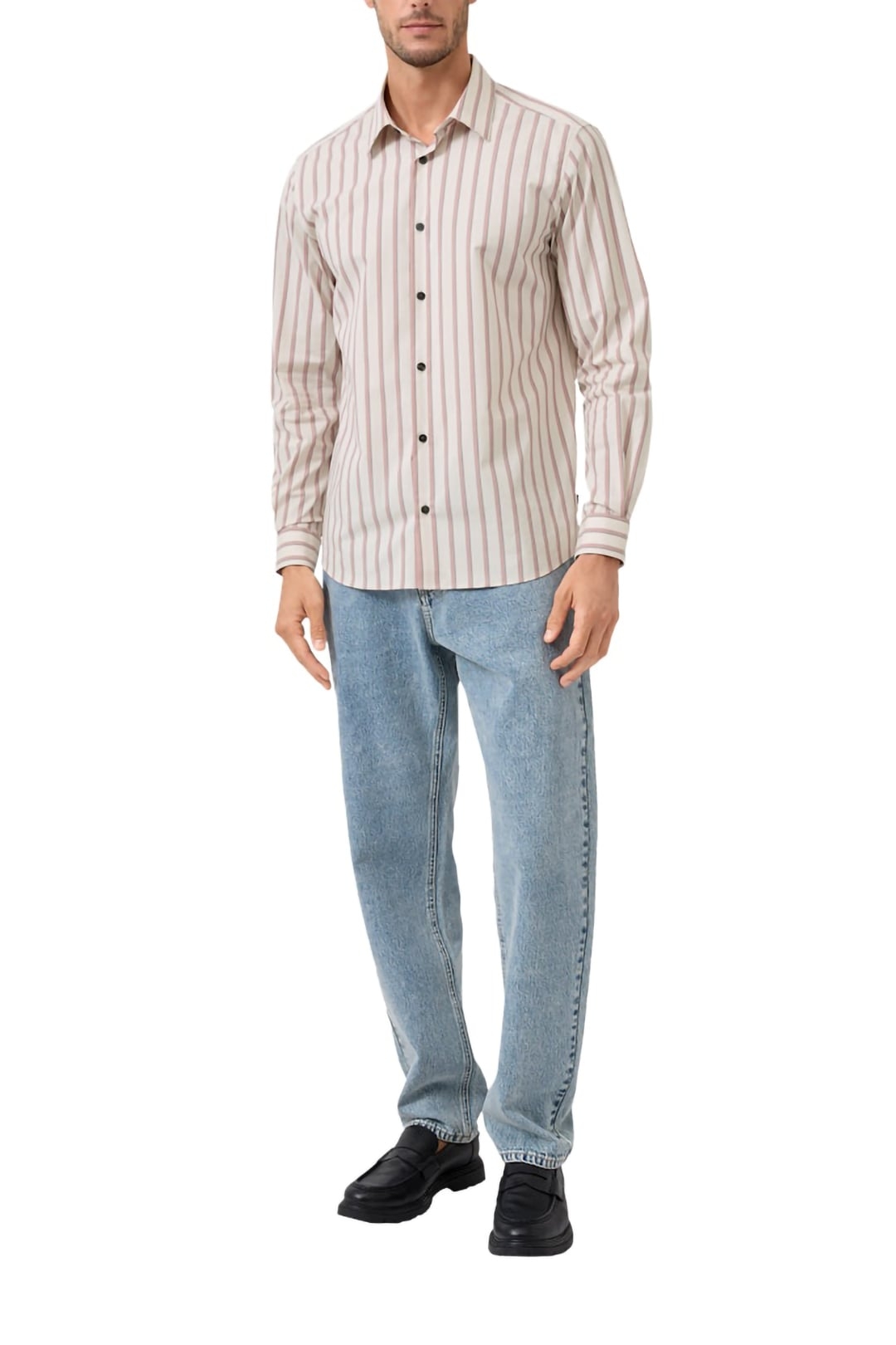 S.OLIVER SHIRTS OFFWHITE PINK 2