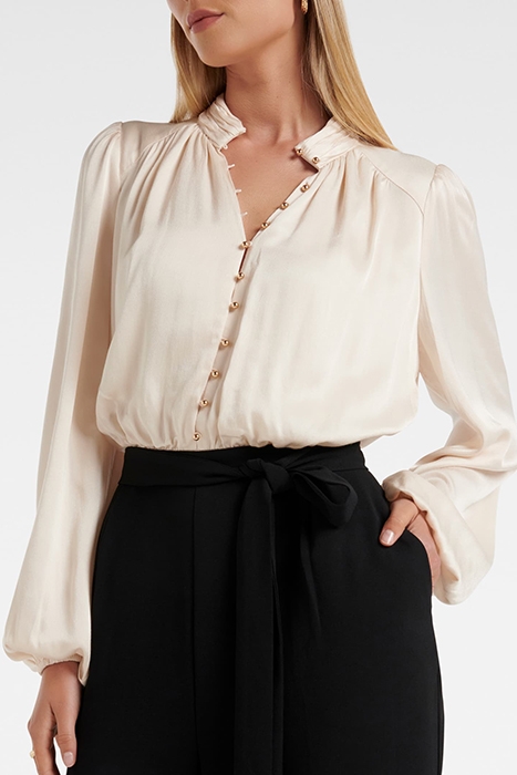 GWEN BLOUSON SLEEVE JUMPSUIT BONE 4