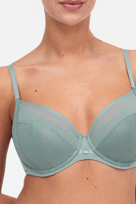 PARISIAN ALLURE - COVERING UNDERWIRED BRA TRELLIS GREEN 2