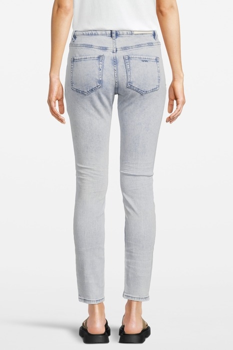 SLIM FIT JEANS LIGHT WEIGHT COTTON BLEACHED DENIM 2