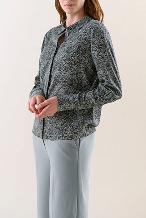 LENA SHIRT L/S GREY GREEN ANIMAL 2