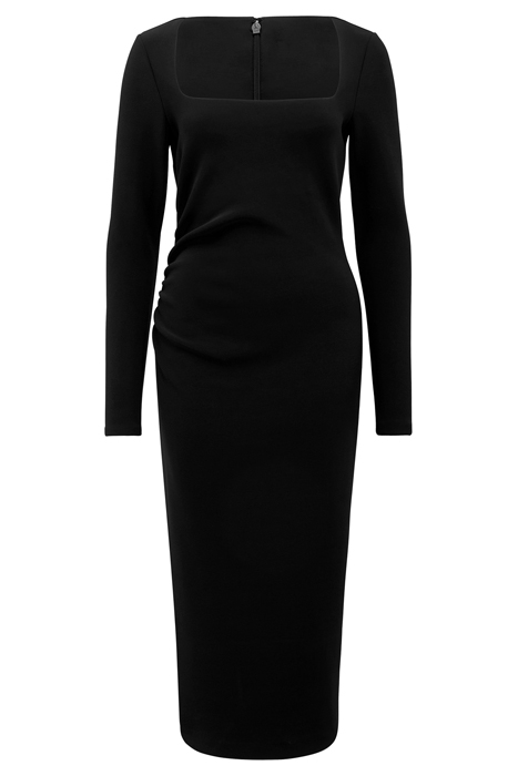 CLIO LONG SLEEVE MIDI DRESS BLACK 5