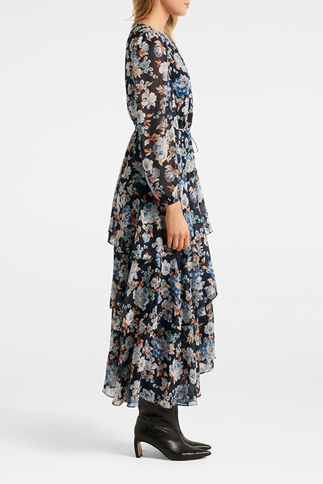 ANGELICA ASYMM RUFFLE MIDI DRESS VERONA FLORAL 3