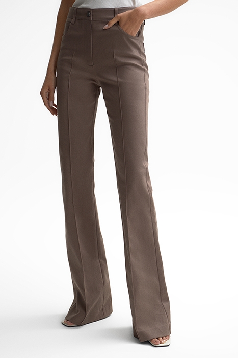 FLORENCE WIDE-LEG & FLARED PANTS MINK 1