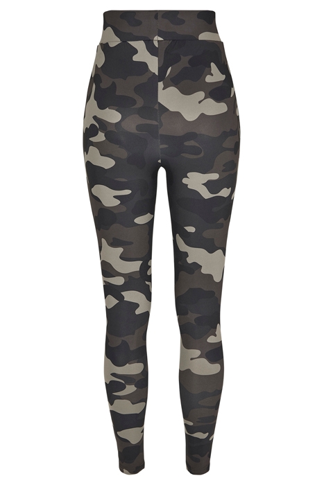 LADIES HIGH WAIST CAMO TECH LEGGINGS DARK CAMO 7