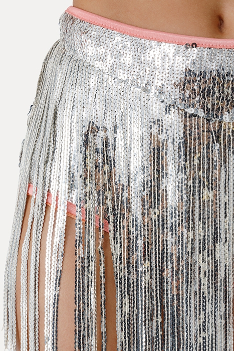 SEQUINNED HOT PANTS SILVER 3