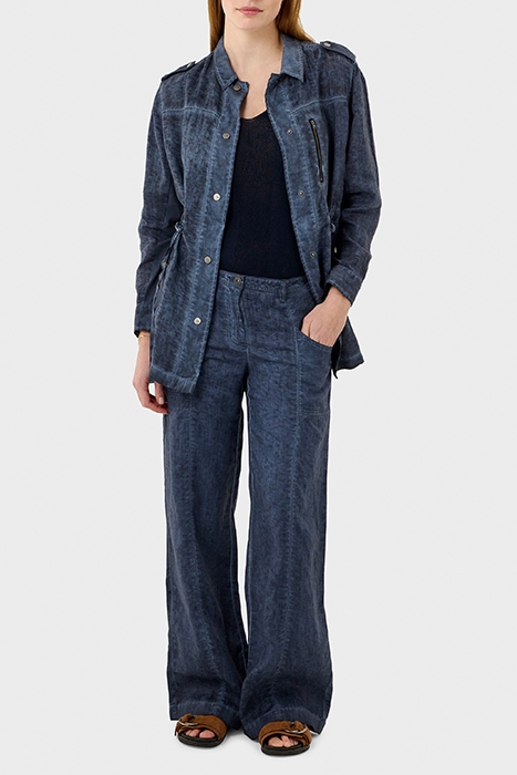 LINNEN JAS MET CARGOZAKKEN NIGHT SKY 3