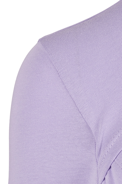 LADIES CUT-OUT TURTLENECK LONGSLEEVE LAVENDER 8