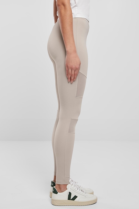 LADIES TECH MESH LEGGINGS WARMGREY 5