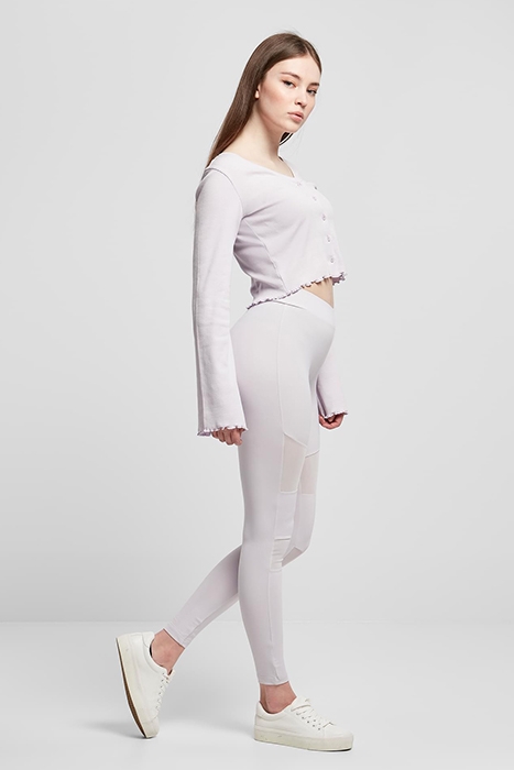 LADIES TECH MESH LEGGINGS SOFTLILAC 4