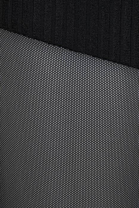 LADIES TECH MESH RIB LEGGINGS BLACK 7