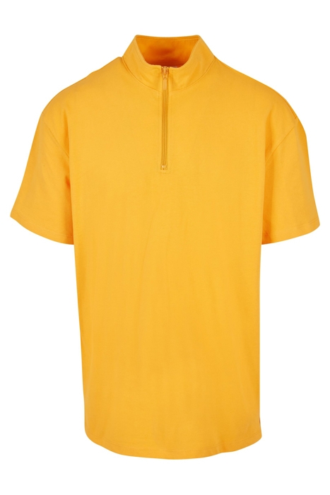 BOXY ZIP PIQUE TEE MAGICMANGO 1